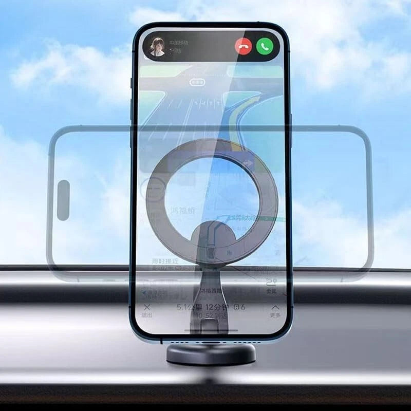 Magsafe Car Mount Magsafe Phone Holder for Cars Magnetic Phone Car Mount for iPhone Car Phone Holder Dashboard Fits iPhone 15 14 13 12 All Phones with Metal Ring