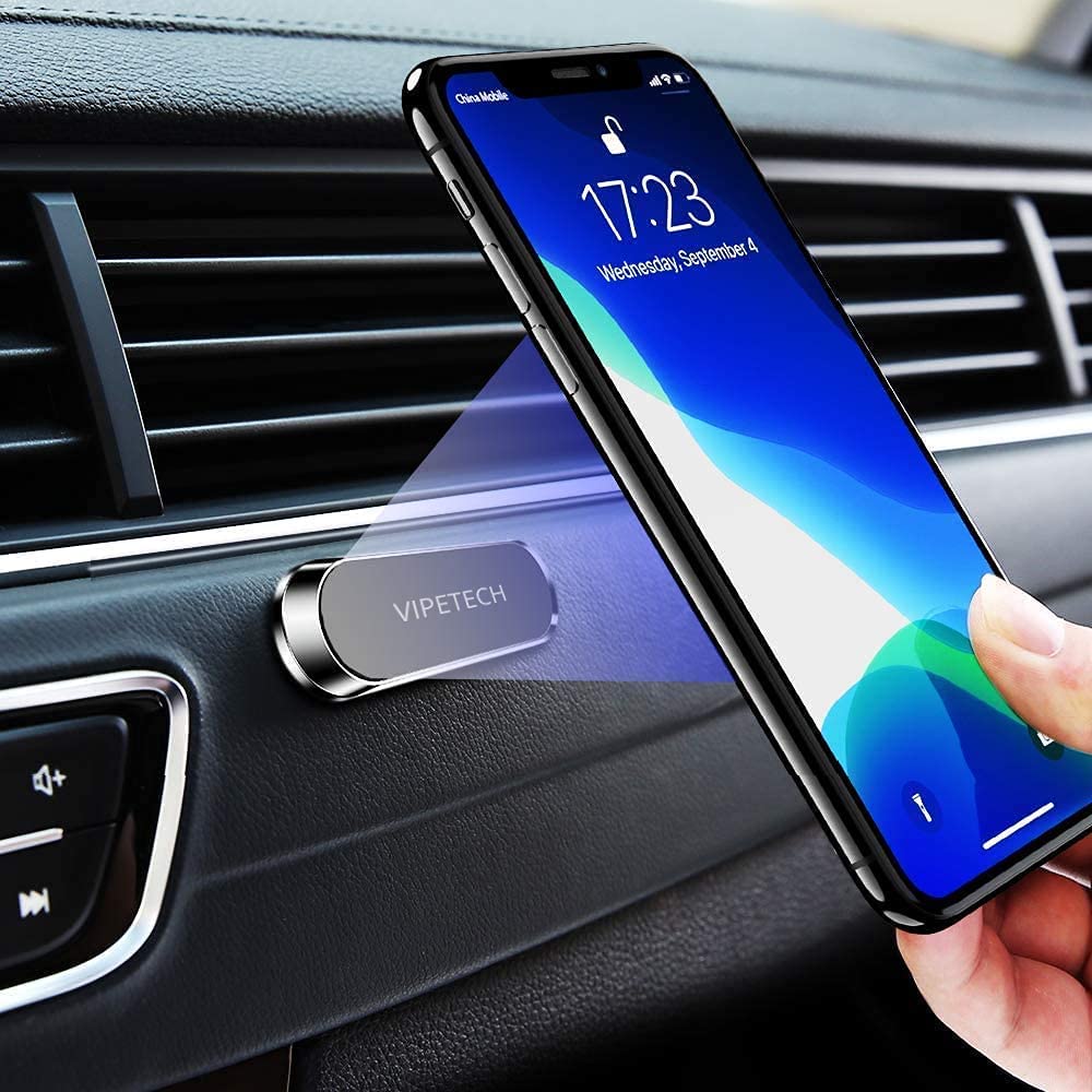 Magnetic car phone holder