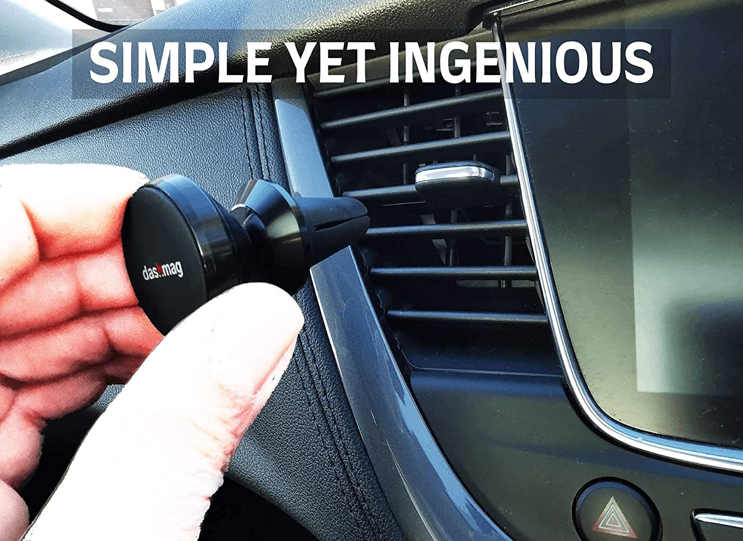 magnetic car phone holder for air vent