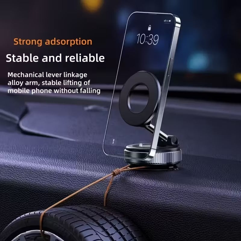 MAGSAFE Phone Holder / Car Mount designed for iPhone 17, 16 Magnetic with Vacuum Suction, Sticks to Windscreen & Dashboard