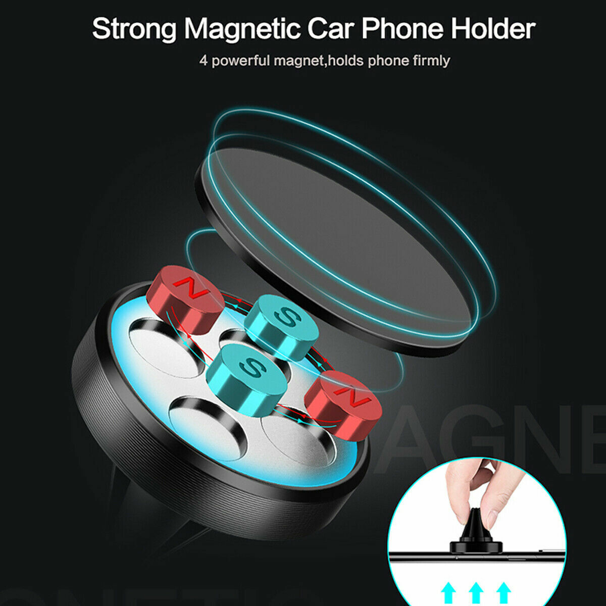 magnetic car phone holder air vent